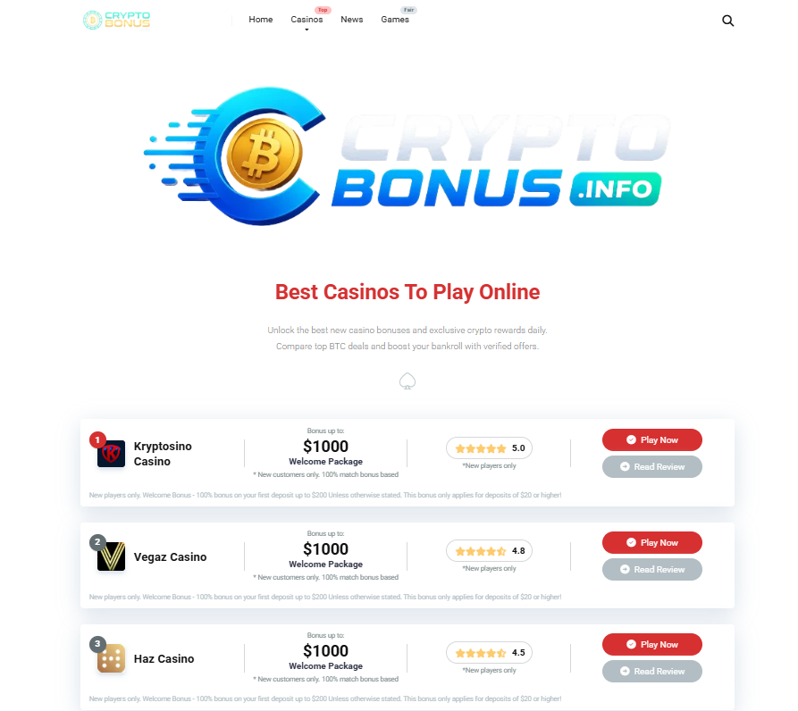 Crypto Bonus